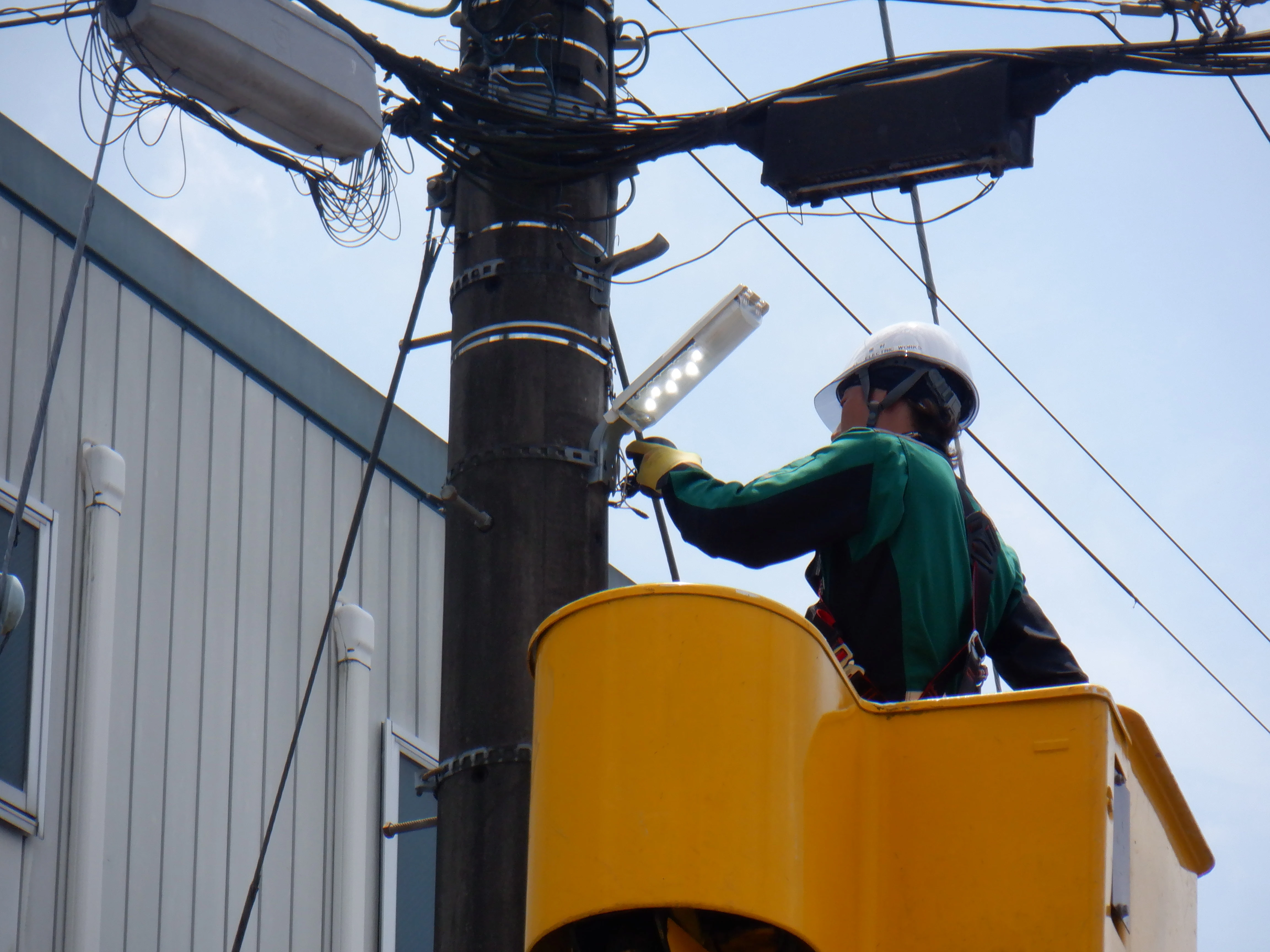 電気工事の現場